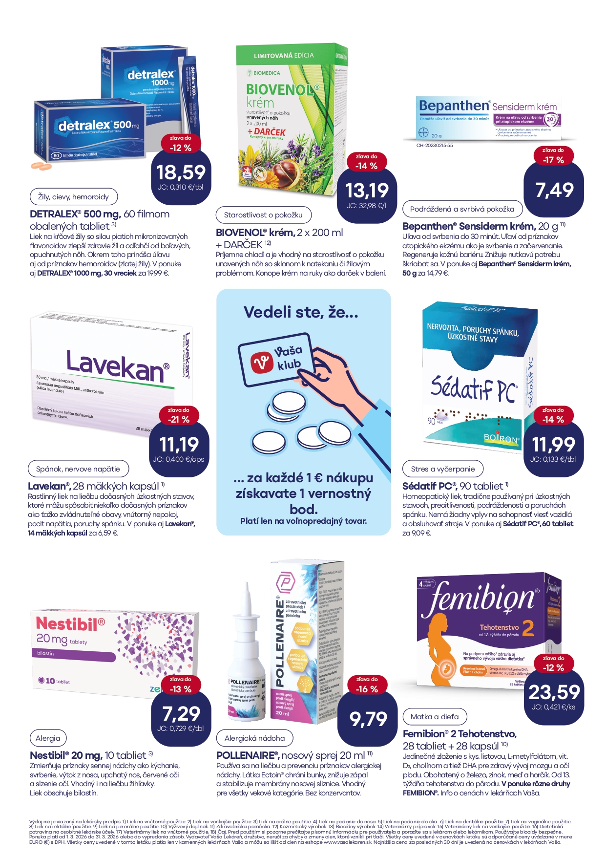 Akciový leták marec 8